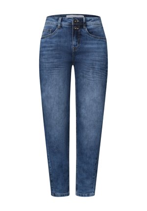 Street One Studio, HIGH-RISE BARREL LEG JEANS IN A LOOSE FIT - Jeans Tapered Fit - authentic mid blue washed