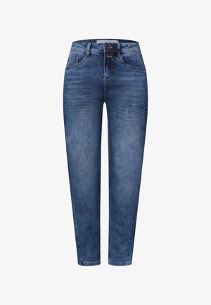 Street One Studio, HIGH-RISE BARREL LEG JEANS IN A LOOSE FIT - Jeans Tapered Fit - authentic mid blue washed