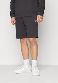 Reebok - IDENTITY SMALL LOGO SHORT - Short de sport - black/white/vector red Image miniature 1