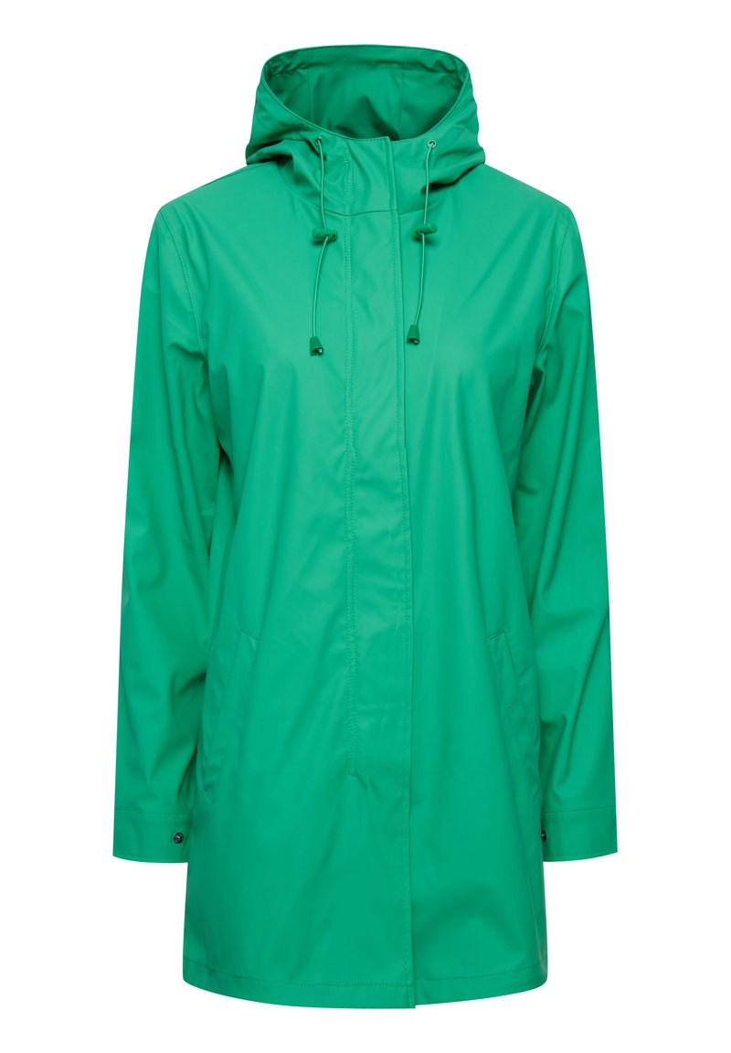 Fransa Halflange jas wintergroen