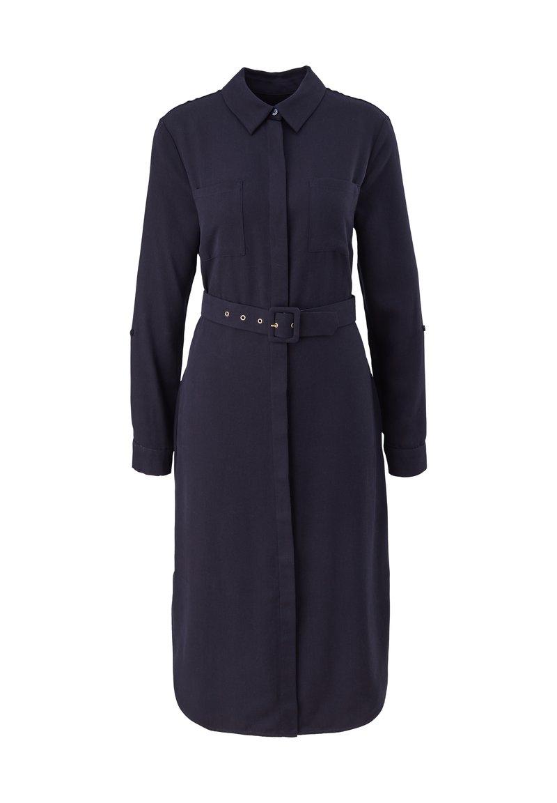 Damen Freizeitkleider | comma Blusenkleid navy/dunkelblau - SZ76933 Damen Freizeitkleider | comma Blusenkleid navy/dunkelblau - SZ76933