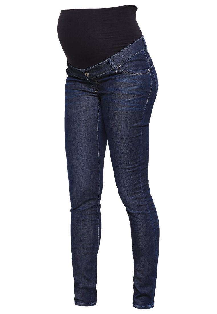 love2wait Slim fit jeans donkerblauw denim