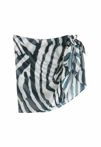 Myleene Klass MINI LENGTH SARONG COVER-UP  - REGULAR FIT - Accesoriu plajă - black white zebra