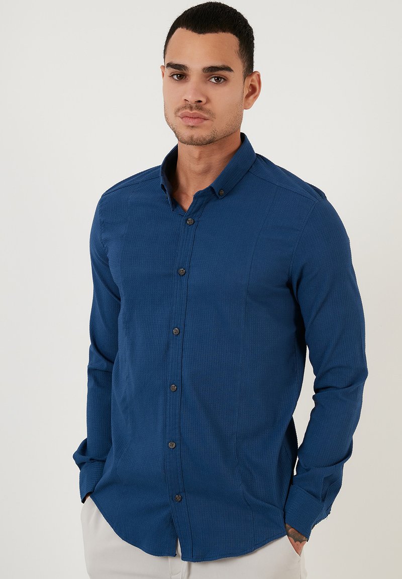 Buratti SLIM FIT - Camisa - indigo