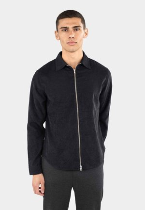 ADEN CORD ZIP - Button down-skjorte - black