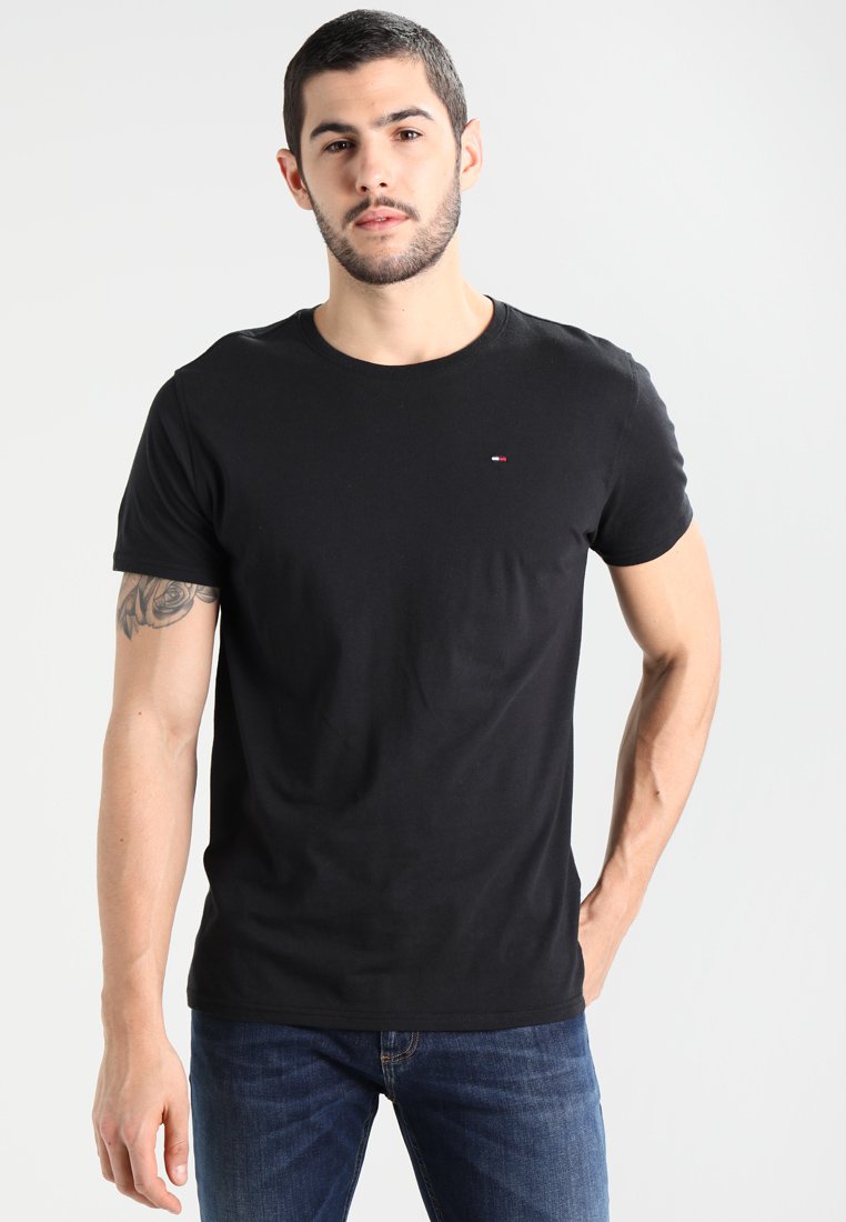 Tommy Jeans ORIGINAL TEE - Paprasti marškinėliai - black/juoda - Zalando.lt