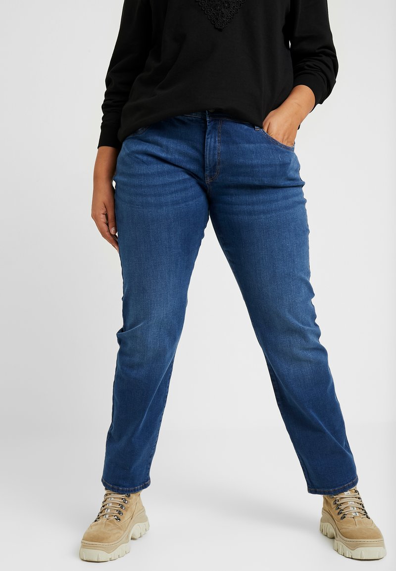 MY TRUE ME TOM TAILOR - BASIC SLIM LEG - Jean slim - used mid stone blue denim, Agrandir