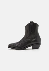 MELODY 3 - Μποτάκι καουμπόι/μηχανόβιου - black/rich tan