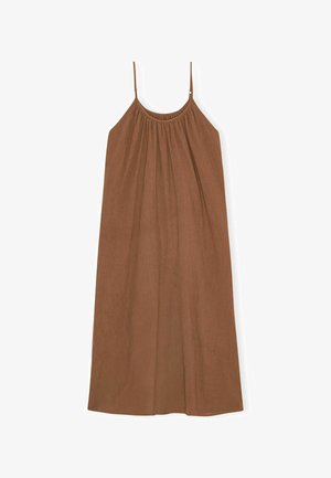 moshi moshi mind, CAVE GAUZE - Robe de jour - dark terracotta