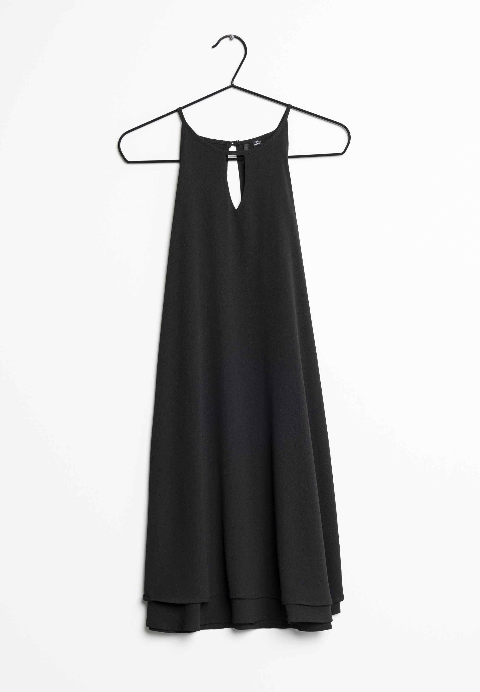sachin and babi light blue dress Zara Dress Linen Midi Black Blend Strappy Cross Tie Back Long Backless ✨  SIZE ( XS-SMALL ) MINE: 1050 OWN: 1250( AUTOMATIC URS ) ✨ NO DELETING OF  COMMENT ✨ NO RUSH main image 1