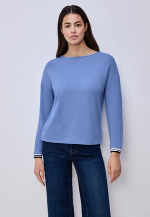 MIT TAPEDETAILS - T-shirt à manches longues - blau