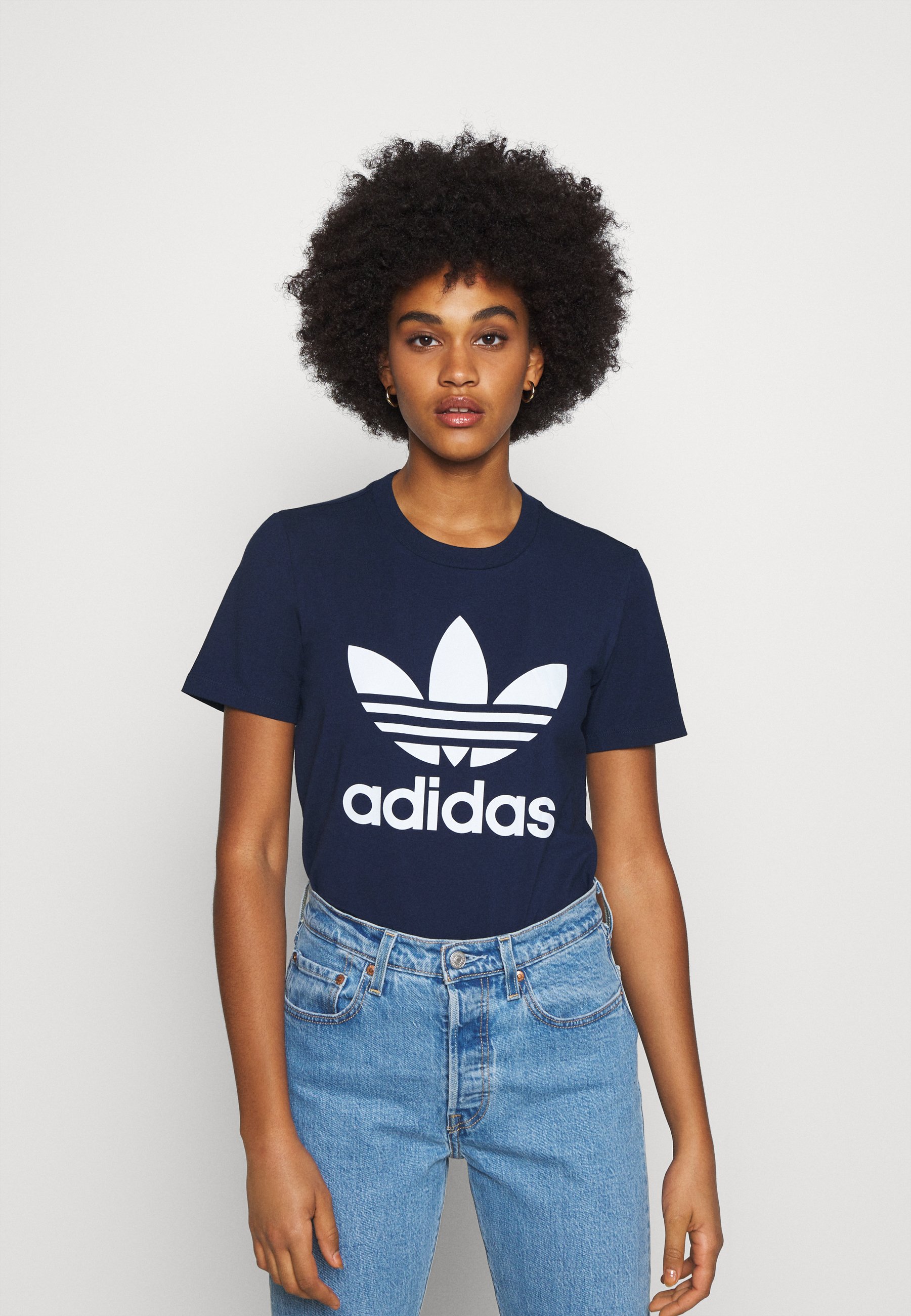 adidas Originals TREFOIL TEE T Shirt print collegiate adidas Originals TREFOIL TEE T Shirt print collegiate