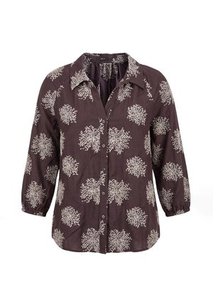 zero, Skjortebluser - brown beige