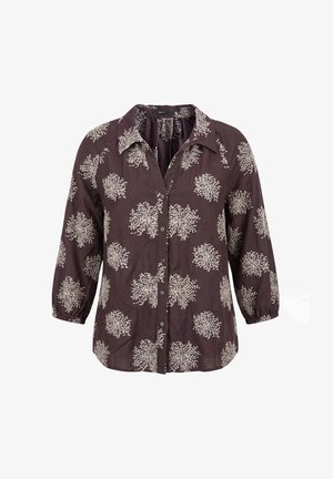 zero, Skjortebluser - brown beige