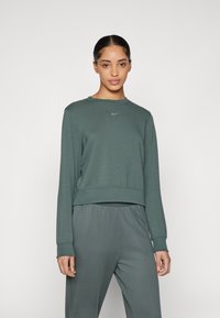Nike Performance ONE CREW - Felpa - vintage green/black