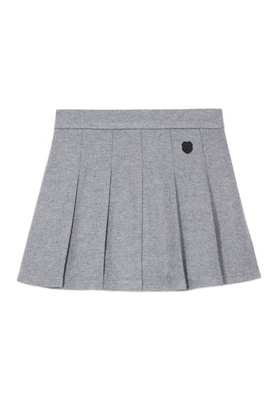 The Kooples COURTE - Pleated skirt - grey melange