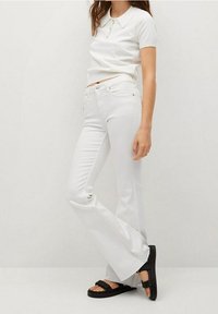 Mango Flared Jeans - white