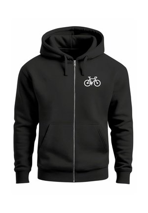 MIT KAPUZE FAHRRAD LOGO  MOTIV  - Sweatjacke - schwarz