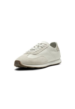 Massimo Dutti, MILLED NAPPA LEATHER SNEAKER - Sneakers laag - white