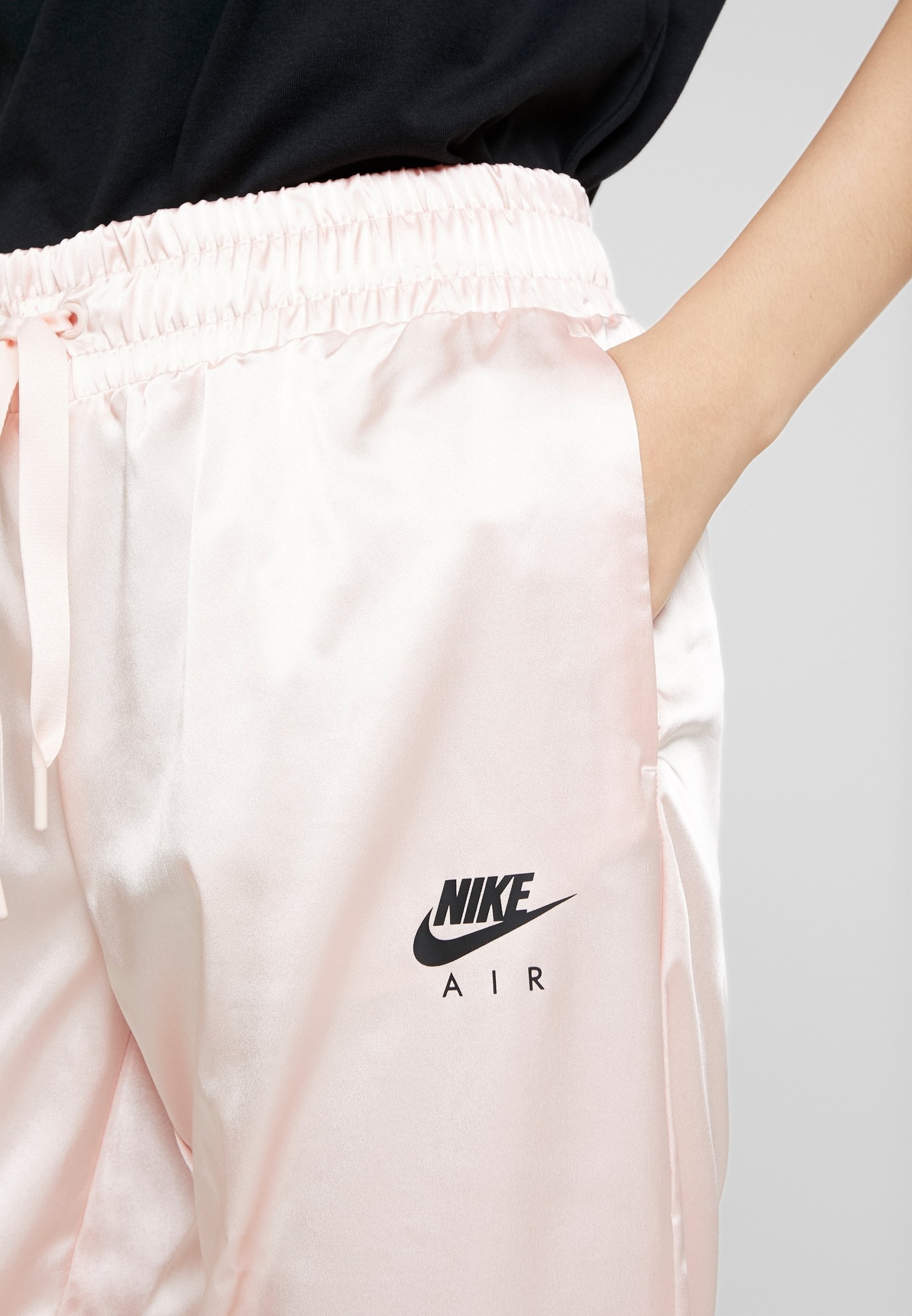 nike satin pants pink