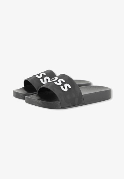 AQUA UNISEX - Mules - black/white