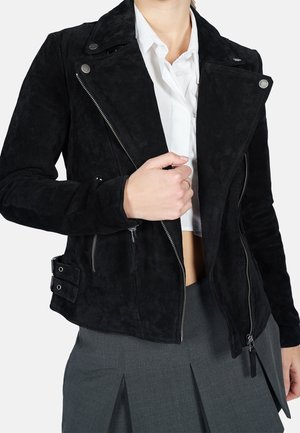 Leren jas - black