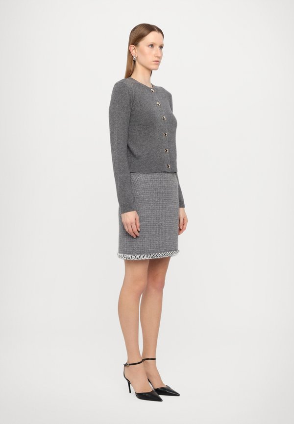 Cardigan - steel melange2