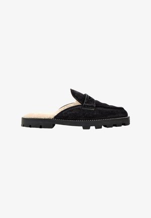 Jimmy Choo, SHEARLING MULES & CLOGS BLACK - Sabots - black