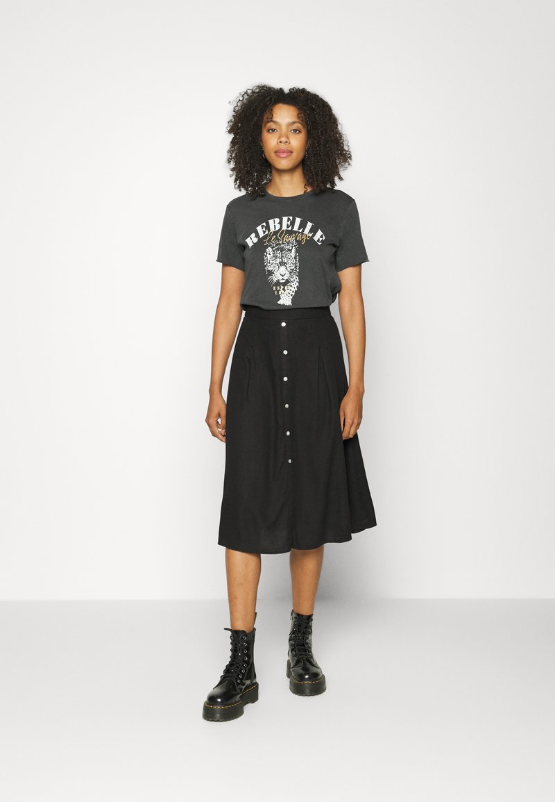 Damen Jeansröcke | Vero Moda VMJESMILO CALF SKIRT A-Linien-Rock black/schwarz - RM01441 Damen Jeansröcke | Vero Moda VMJESMILO CALF SKIRT A-Linien-Rock black/schwarz - RM01441
