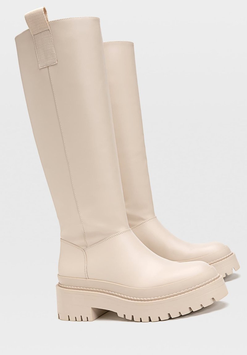 Damen Klassische Stiefel | Stradivarius MIT GUMMIERTEM Stiefel off-white/offwhite - FX63234 Damen Klassische Stiefel | Stradivarius MIT GUMMIERTEM Stiefel off-white/offwhite - FX63234