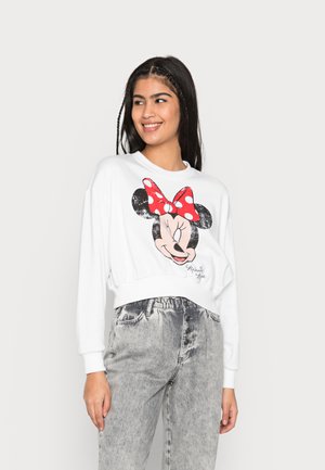 ONLDISNEY SHORT O NECK BOX - Sweatshirt - bright white minnie