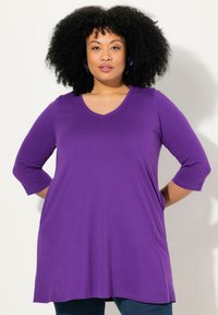 Ulla Popken V-NECK  - Langarmshirt - violet