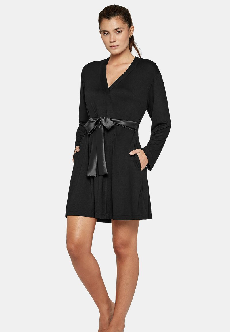 Damen Nachthemden | Impetus ESSENCE Bademantel noir/schwarz - YK76409 Damen Nachthemden | Impetus ESSENCE Bademantel noir/schwarz - YK76409