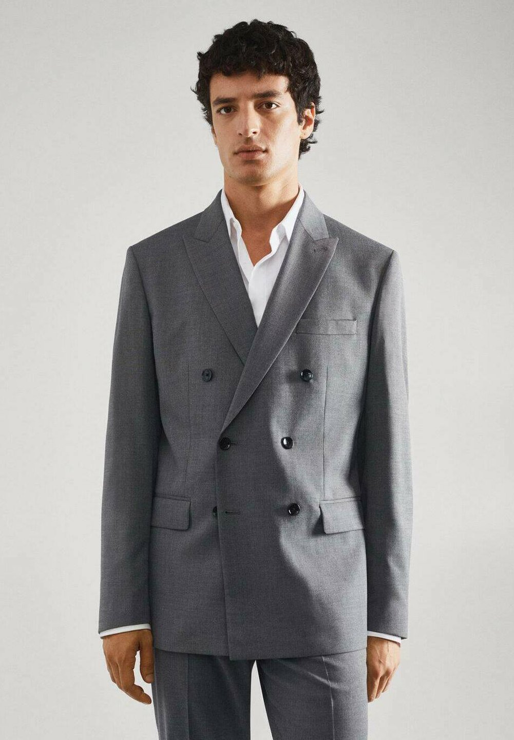 Mango BOSTON Abrigo corto grey/gris -