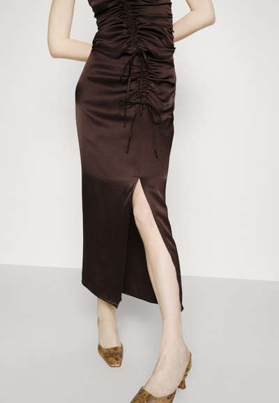Elleme OPEN SKIRT - Μάξι φούστα - brown