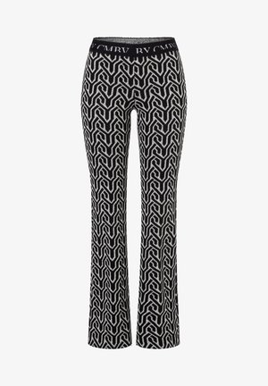 FLOWER - Trousers - grey/black cable