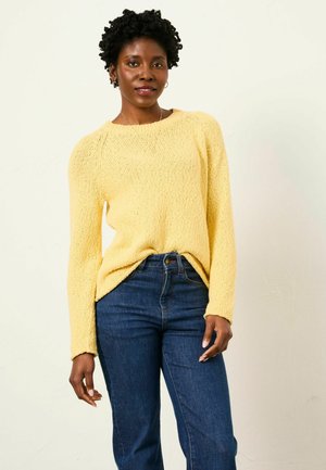 REGULAR FIT - Strickpullover - yellow
