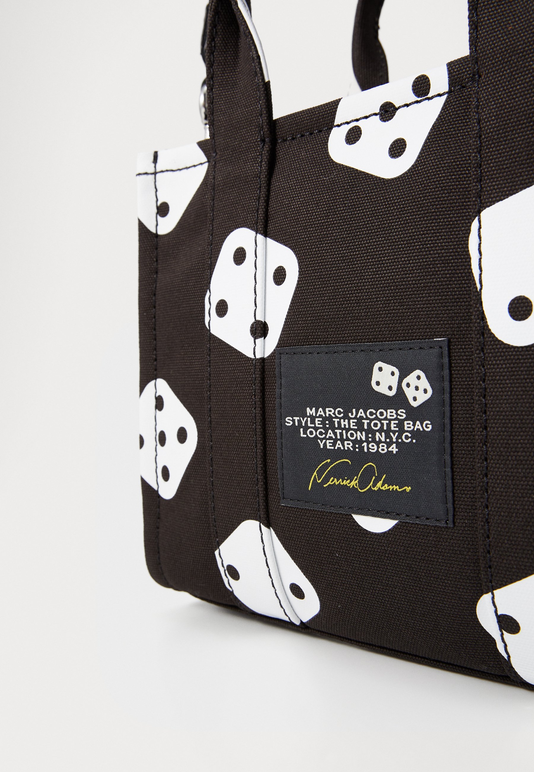 MARC JACOBS THE SMALL TOTE - Handbag - black/white/black - Zalando.ie