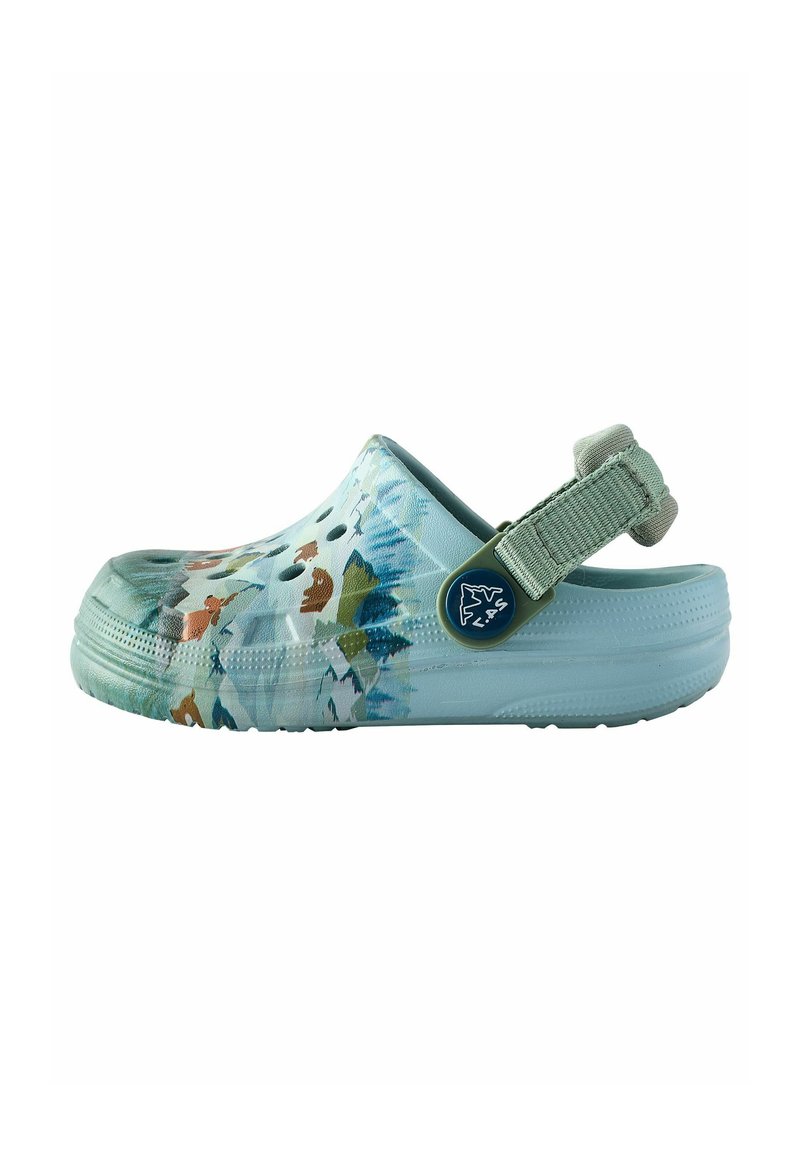 Next REGULAR FIT WITH TAPE BACKSTRAP - Ciabatte da mare - green mountain scene