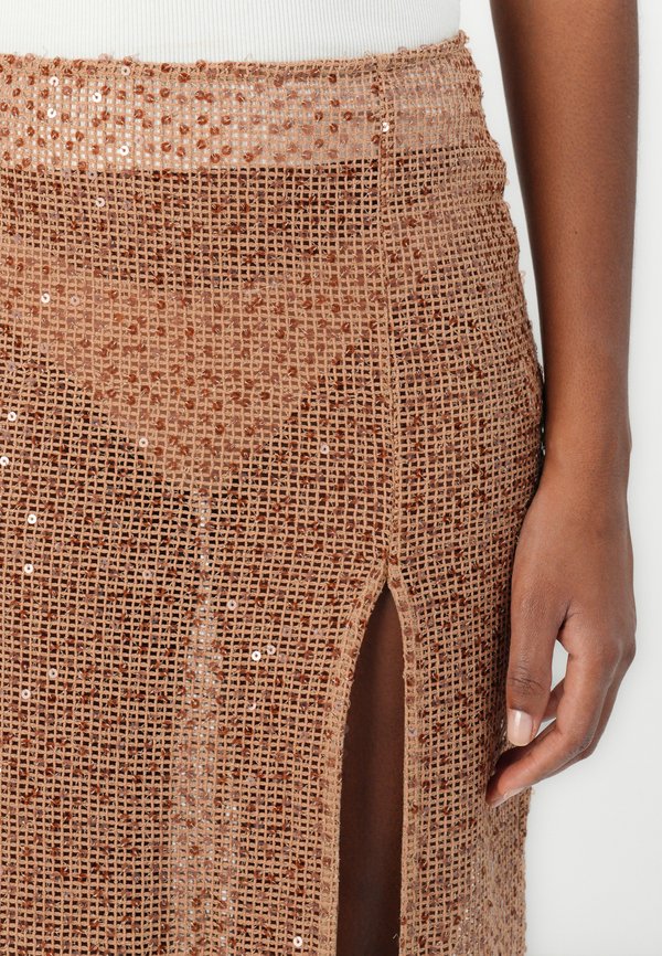 MARGOT MAXI SKIRT - Pencil skirt - camel2