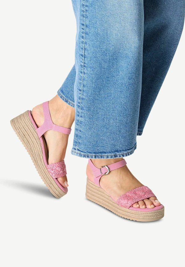 ANDALETTE - Plateausandalette - candy