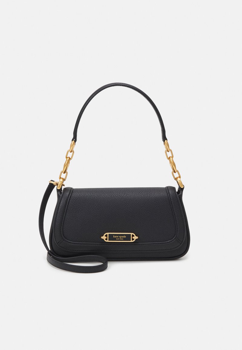 kate spade new york GRAMERCY PEBBLED SMALL FLAP Bolso de mano black