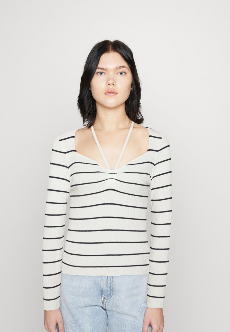 MUSA Jumper white denim/black Zalando.ie