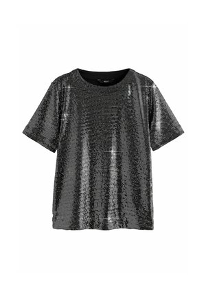Next PETITE FIT - SEQUIN - Trükipildiga T-särk - silver