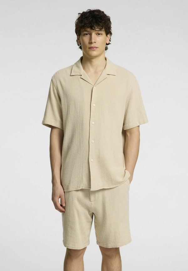 SLHRELAX SAL  RESORT - Hemd - oatmeal