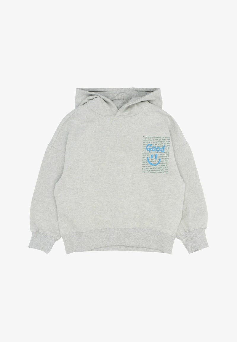 The New PATRICK OS MELANGE - Džemperis su gobtuvu - light grey melange