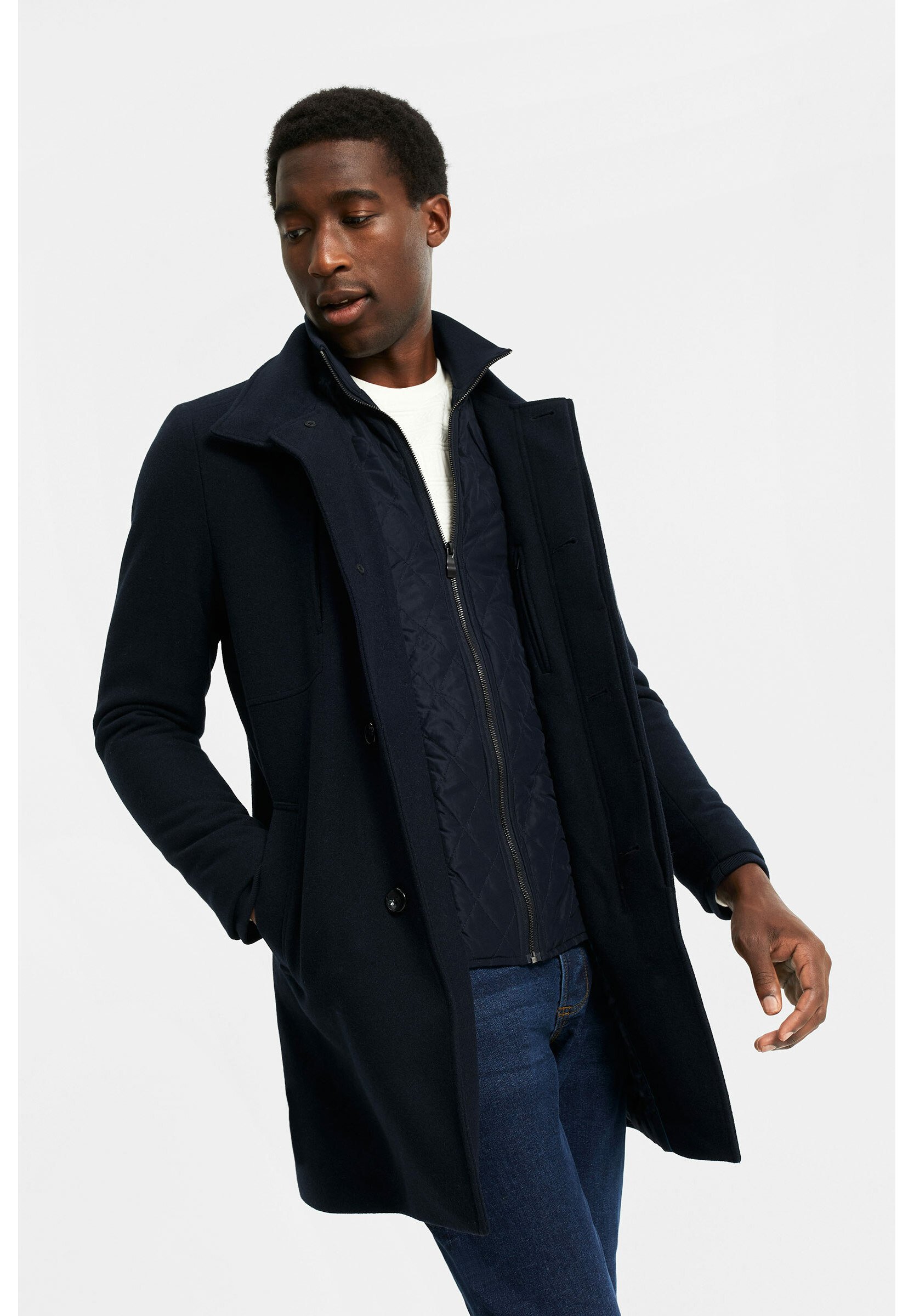 WE Fashion Mantel - dark blue/donkerblauw - Zalando.nl