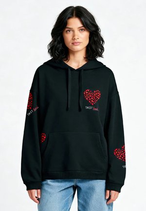 TOO SWEET PRINT HEAVYWEIGHT - Hoodie - black