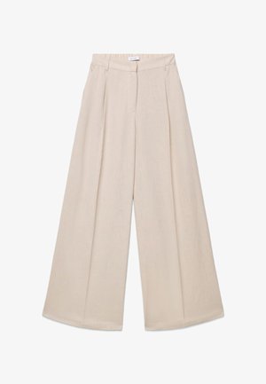 Calliope, PANTALONE LUNGO TINTA UNITA - Pantalon classique - sabbia medio