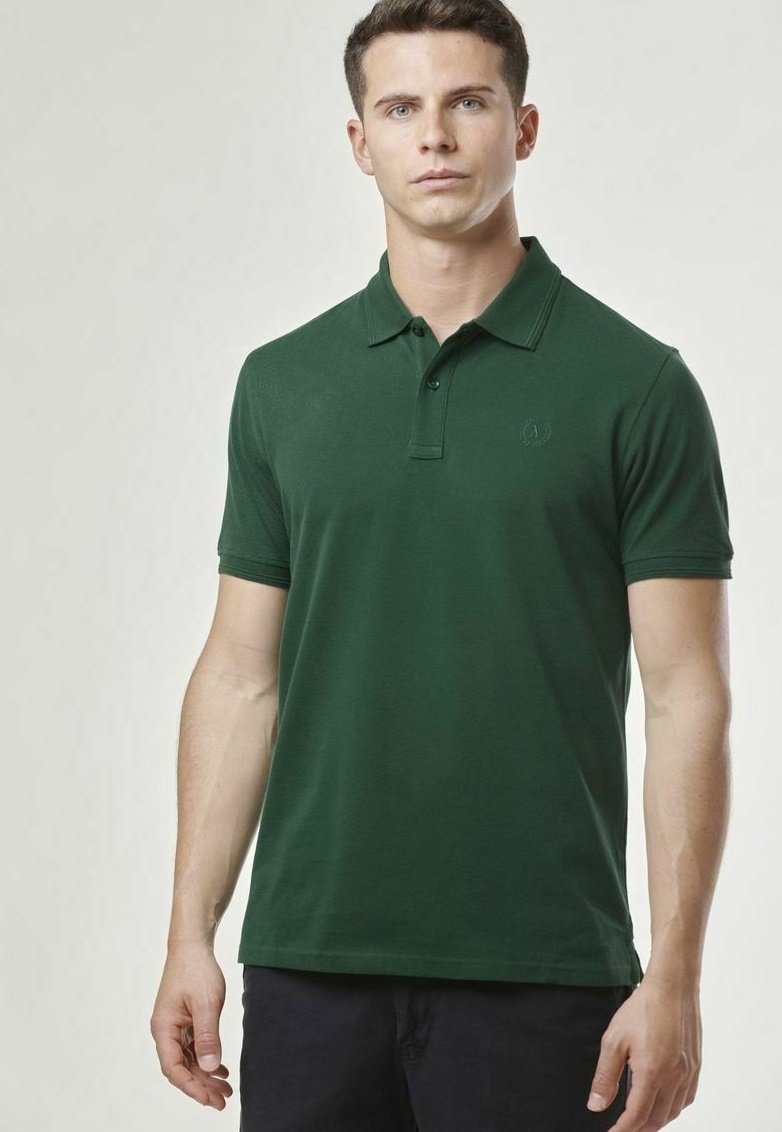 hunter green mens polo